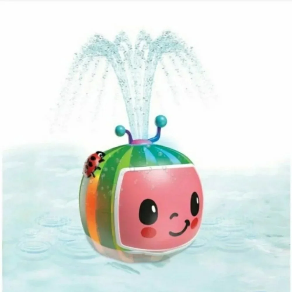 Cocomelon Kid’s 2 in 1 Spraying Bath Toy with LED Lights, NEW